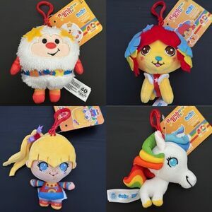 Rainbow Brite Characters 40th Anniversary Plush 4" Clip Keychain Set of 4